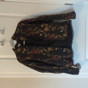 Chicos Embroidered Jacket